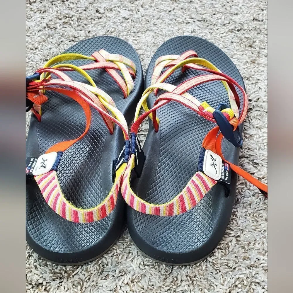 Chaco Orange & Yellow Sandals